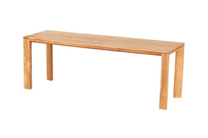 Porter Designs Bauhaus Solid Acacia Wood Modern Dining Bench Natural 07-162-13-0170T-KIT