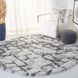 Horizon Shag 800 Horizon Shag 894 Shag & Flokati Power Loomed Polypropylene Pile Rug Grey / Ivory