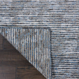 Nourison Ellora ELL03 Modern Handmade Knotted Indoor only Area Rug Slate 5'6" x 7'5" 99446384904
