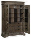 Hooker Furniture Woodlands Traditional-Formal Wardrobe in Poplar and Hardwood Solids with Quartered Oak Veneers with Mirror and Resin 5820-90013-85