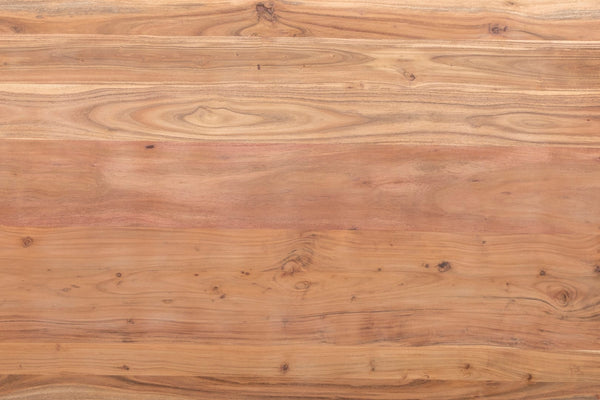 Porter Designs Manzanita Live Edge Solid Acacia Wood Natural Dining Table Natural 07-196-01-DT82NV-KIT