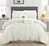 HALPERT WHITE QUEEN 6PC COMFORTER SET