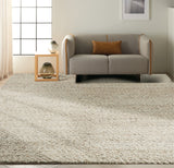 Nourison Calvin Klein Riverstone CK940 Contemporary Handmade Woven Indoor Area Rug Grey/Ivory 9' x 12' 99446755469