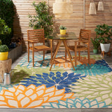 Nourison Aloha ALH05 Outdoor Machine Made Power-loomed Indoor/outdoor Area Rug Multicolor 9'6" x 13' 99446242747