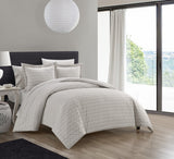 Blaine Taupe Twin 5pc Duvet Set