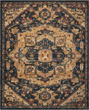 Nourison Nourison 2020 NR206 Persian Machine Made Loomed Indoor Area Rug Midnight 6'6" x 9'5" 99446364142