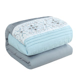 Emily Aqua Blue Queen 20pc Comforter Set