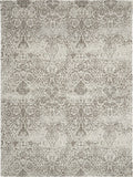 Nourison Damask DAS06 Farmhouse Machine Made Power-loomed Indoor only Area Rug Ivory 9' x 12' 99446731302