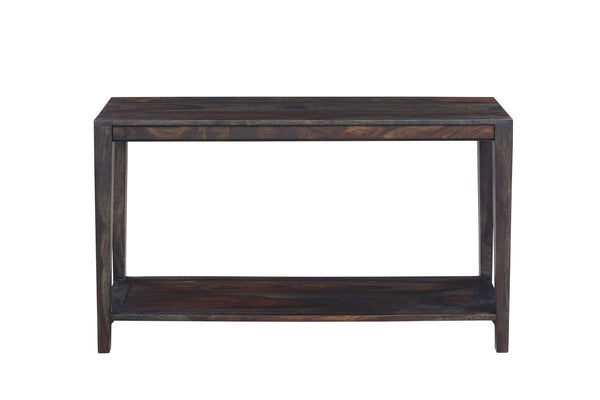 Porter Designs Fall River Solid Sheesham Wood Contemporary Console Table Gray 05-117-10-4435