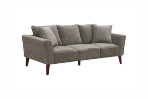 Porter Designs Percy Soft Microfiber Contemporary Sofa Gray 01-33C-01-5310