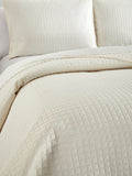 Atasha Beige Twin 2pc Quilt Set