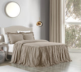 Ashford Taupe Queen 3pc Quilt Set