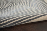 Nourison Symmetry SMM06 Artistic Handmade Tufted Indoor Area Rug Ivory/Grey 7'9" x 9'9" 99446495938