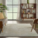 Nourison Twilight TWI06 Modern Machine Made Loom-woven Indoor Area Rug Ivory Green 5'6" x 8' 99446789952