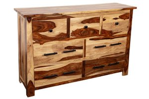 Porter Designs Kalispell Solid Sheesham Wood Natural Dresser Natural 07-116-06-PDU105