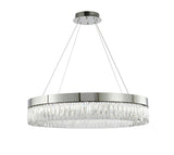 Bethel Chrome LED Chandelier in Stainless Steel & Crystal