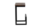 Porter Designs Cube Solid Wood & Metal Industrial Bar Stool Brown 07-108-24-5261