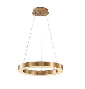 Bethel Gold LED Chandelier in Metal & Acrylic