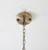 Bethel Brass Single Pendant Lighting in Metal & Glass