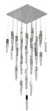 Bethel Chrome Chandelier in Metal & Crystal