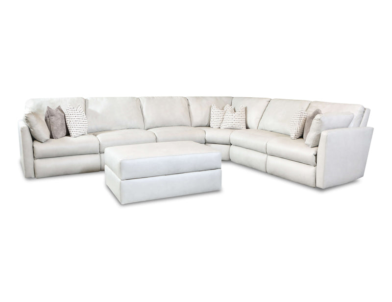 Reclining sectional with discount ottoman