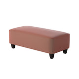 Fusion 100-C Transitional Cocktail Ottoman 100-C Geordia Clay 49" Wide Cocktail Ottoman