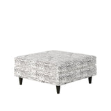 Fusion 170-C Transitional Cocktail Ottoman 170-C Francaise Ebony 38" Square Cocktail Ottoman