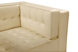 Lorenzo Cream Leather Club Chair