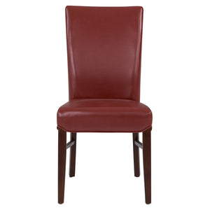 Milton Bonded Leather Dining Chair Set of 2 - Stylish Parsons Accent Chairs for Modern Interiors