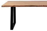 Porter Designs Manzanita Live Edge Solid Acacia Wood Natural Dining Table Natural 07-196-01-7010T-KIT