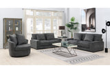 Porter Designs Big Chill Soft Microfiber Contemporary Sofa Gray 01-33C-01-4438