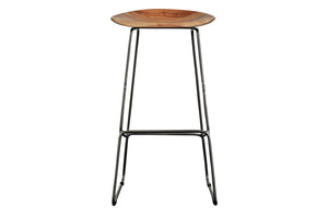 Porter Designs Neri Solid Acacia Wood 30" Modern Bar Stool Brown 07-192-10-18178A-1