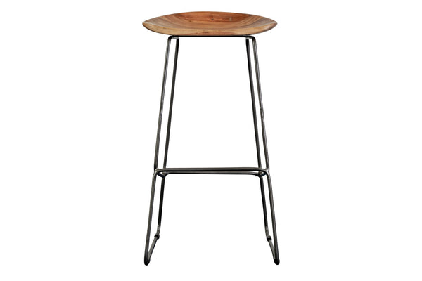 Porter Designs Neri Solid Acacia Wood 30" Modern Bar Stool Brown 07-192-10-18178A-1