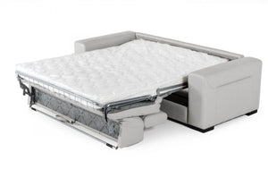 VIG Furniture Coronelli Collezioni Icon - Modern Italian Grey Leather Sofa Bed VGCCICON-GREY-9