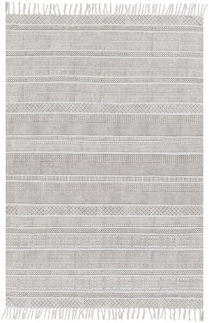 Idina IDI-8801 Global Cotton Rug IDI8801-912 Taupe, Ivory 100% Cotton 9' x 12'