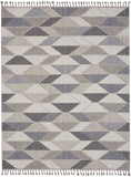 Nourison Elwood ELW01 Modern & Contemporary Machine Made Power-loomed Indoor only Area Rug Grey/Charcoal 7'10" x 10'6" 99446885258