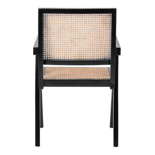 Bordeaux Rattan Dining Chair Black/Natural
