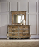 Hooker Furniture Chatelet Traditional-Formal Mirror in Hardwoods and Resin 5300-90006