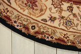 Nourison Nourison 2000 2028 Persian Handmade Tufted Indoor Area Rug Black 7'6" x 9'6" OVAL 99446861566