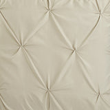 Daya Taupe King 4pc Duvet Set