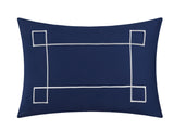 Kendall Navy King 4pc Duvet Set