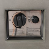 Adio Outdoor Modern 40-Inch Rectangular Fire Pit, Light Gray and Gloss Black