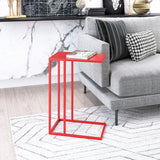 Zuo Modern Atom Iron Modern Commercial Grade Side Table Red Iron