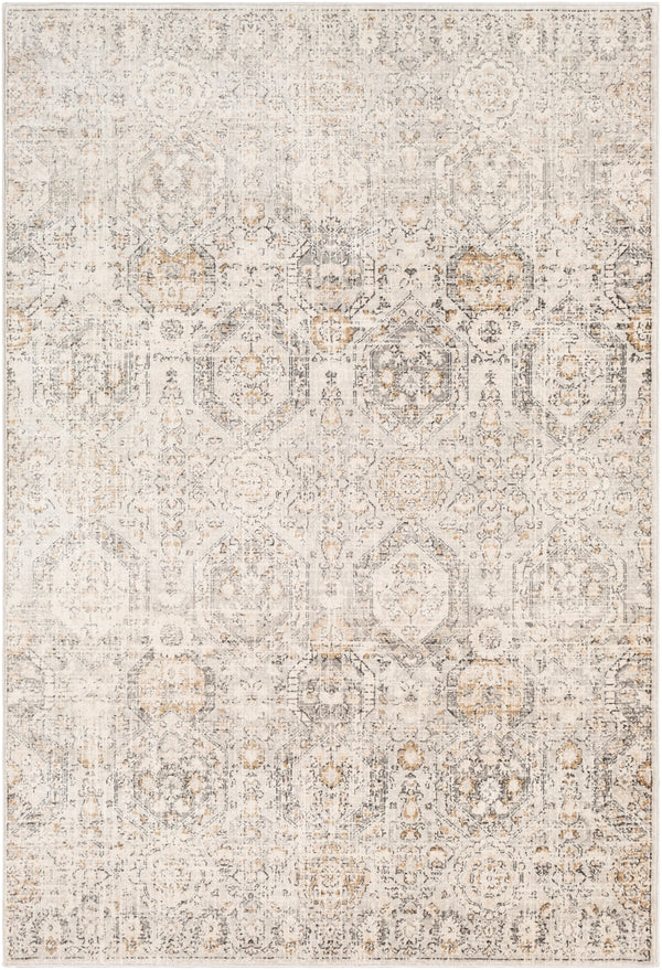 Indigo IGO-2306 Traditional Polypropylene Rug IGO2306-81012 Medium Gray, Charcoal, Tan, Black, Beige, White 100% Polypropylene 8'10" x 12'