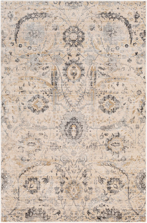 Indigo IGO-2319 Traditional Polypropylene Rug IGO2319-9124 Charcoal, Beige, Black, Medium Gray, Tan, White 100% Polypropylene 9' x 12'4"