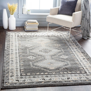 Indigo IGO-2329 Global Polypropylene Rug IGO2329-710102 Taupe, Charcoal, Light Gray, Beige, Khaki, White 100% Polypropylene 7'10" x 10'2"