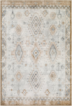 Indigo IGO-2332 Global Polypropylene Rug IGO2332-710102 Khaki, White, Light Gray, Taupe, Charcoal, Beige 100% Polypropylene 7'10" x 10'2"