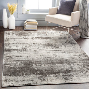 Indigo IGO-2334 Global Polypropylene Rug IGO2334-710102 Charcoal, Taupe, Light Gray, White 100% Polypropylene 7'10" x 10'2"