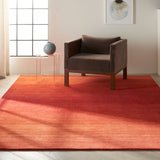 Nourison Calvin Klein Linear Glow GLO01 Handmade Woven Indoor only Area Rug Sumac 7'9" x 10'10" 99446136749