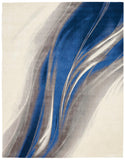 Nourison Twilight TWI28 Artistic Machine Made Loomed Indoor Area Rug Ivory Grey Blue 8'6" x 11'6" 99446493934